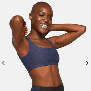 Outdoor Voices Double Time Bra, Navy, Size S